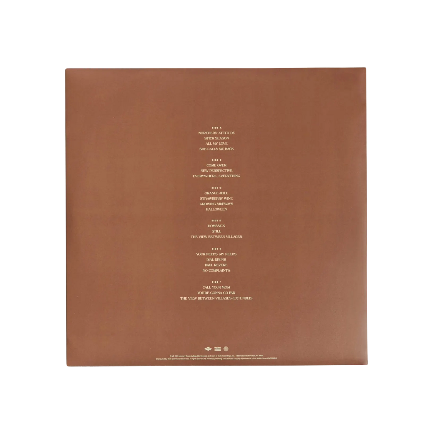 Stick Season (We'll All Be Here Forever) Deluxe Vinyl - Black Ice